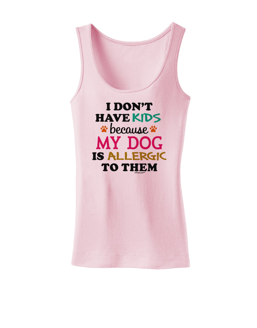 I Don't Have Kids - Dog Womens Petite Tank Top-TooLoud-White-X-Small-Davson Sales