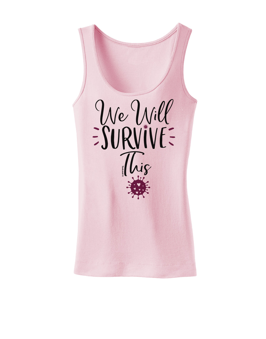 We will Survive This Womens Petite Tank Top-Womens Tank Tops-TooLoud-White-X-Small-Davson Sales