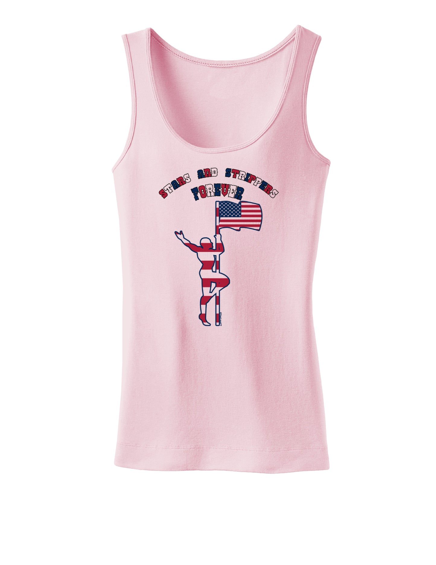 Stars and Strippers Forever Male Womens Tank Top-Womens Tank Tops-TooLoud-SoftPink-X-Small-Davson Sales