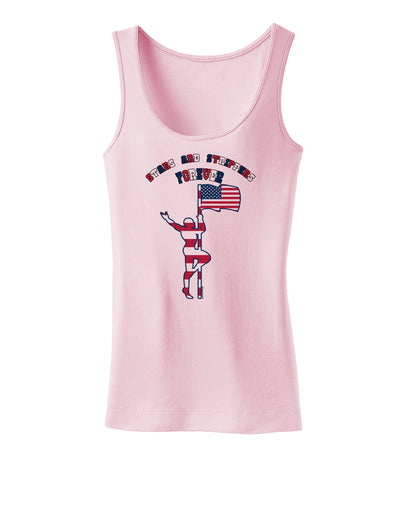 Stars and Strippers Forever Male Womens Tank Top-Womens Tank Tops-TooLoud-SoftPink-X-Small-Davson Sales