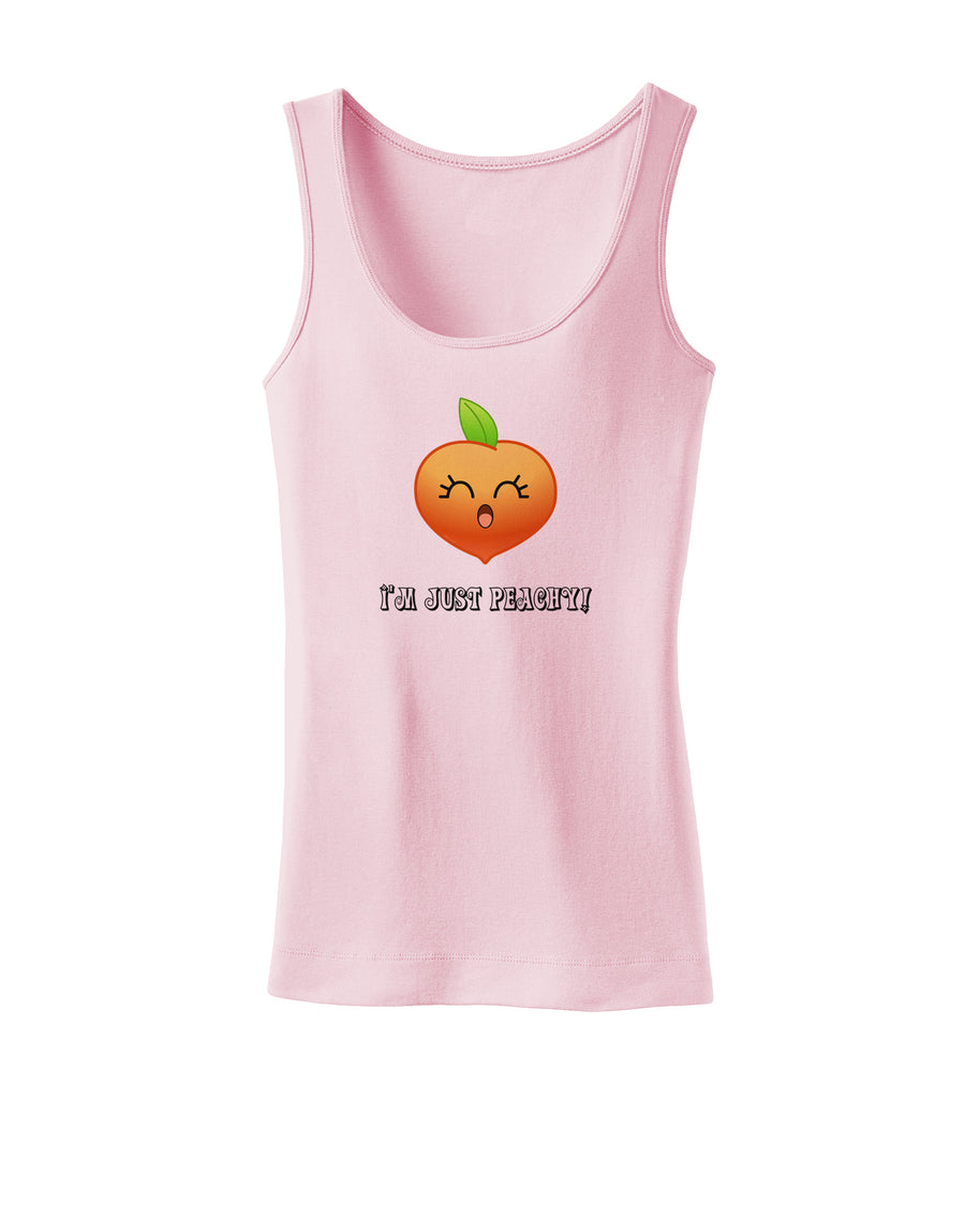 Everything is Peachy Womens Tank Top-Womens Tank Tops-TooLoud-White-X-Small-Davson Sales