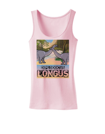 Diplodocus Longus - With Name Womens Tank Top-Womens Tank Tops-TooLoud-SoftPink-X-Small-Davson Sales