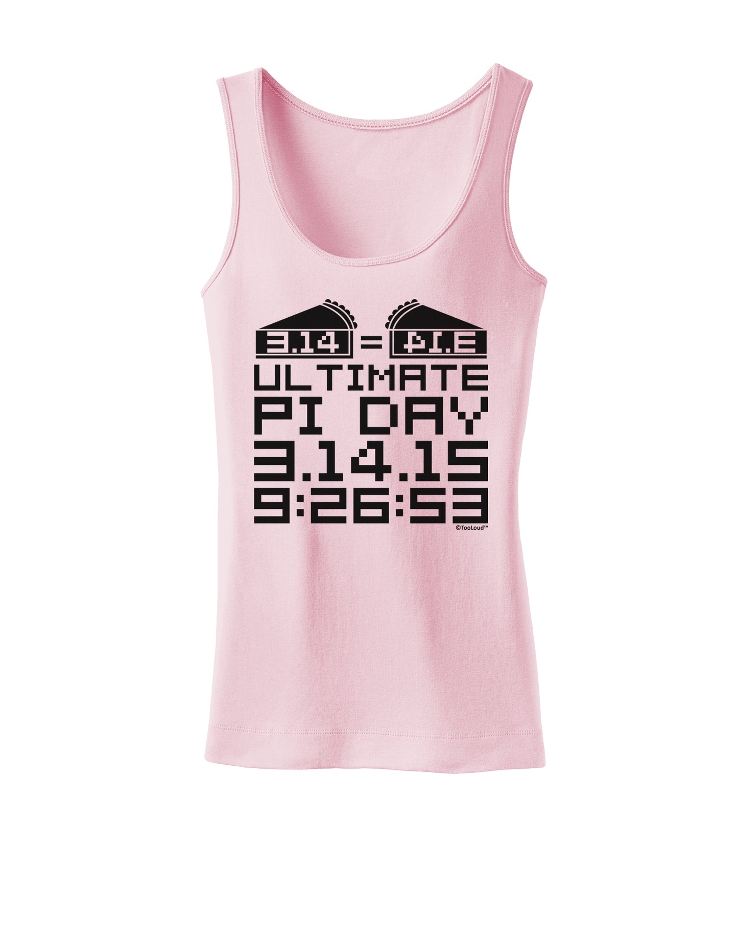 Ultimate Pi Day Design - Mirrored Pies Womens Tank Top by TooLoud-Womens Tank Tops-TooLoud-SoftPink-X-Small-Davson Sales