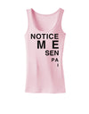 Notice Me Senpai Triangle Text Womens Tank Top-Womens Tank Tops-TooLoud-SoftPink-X-Small-Davson Sales