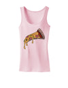 TooLoud Pizza Slice Womens Petite Tank Top-Womens Tank Tops-TooLoud-SoftPink-X-Small-Davson Sales