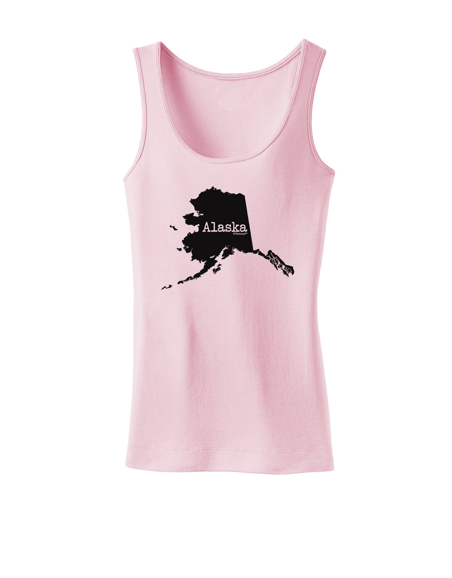 Alaska - United States Shape Womens Tank Top by TooLoud-Womens Tank Tops-TooLoud-White-X-Small-Davson Sales