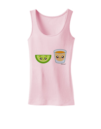 Cute Tequila Shot and Lime Wedge Womens Tank Top by TooLoud-Womens Tank Tops-TooLoud-SoftPink-X-Small-Davson Sales