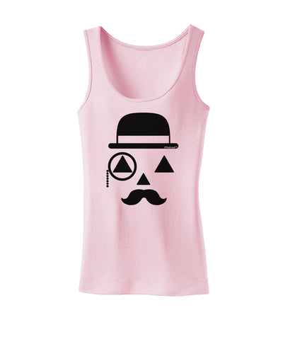 Gentleman Jack-o-lantern Womens Tank Top-Womens Tank Tops-TooLoud-SoftPink-X-Small-Davson Sales