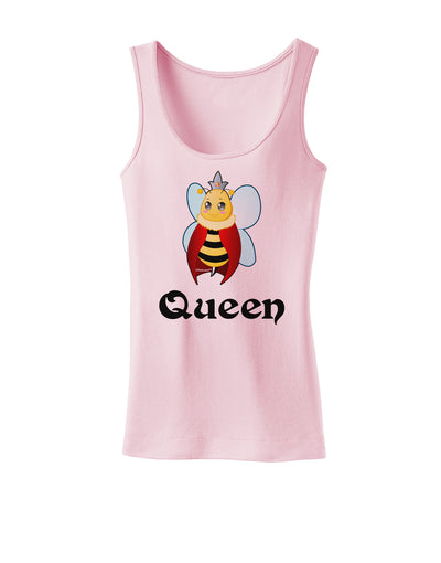 Queen Bee Text 2 Womens Tank Top-Womens Tank Tops-TooLoud-SoftPink-X-Small-Davson Sales