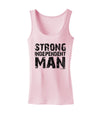 Strong Independent Man Womens Petite Tank Top-TooLoud-SoftPink-X-Small-Davson Sales