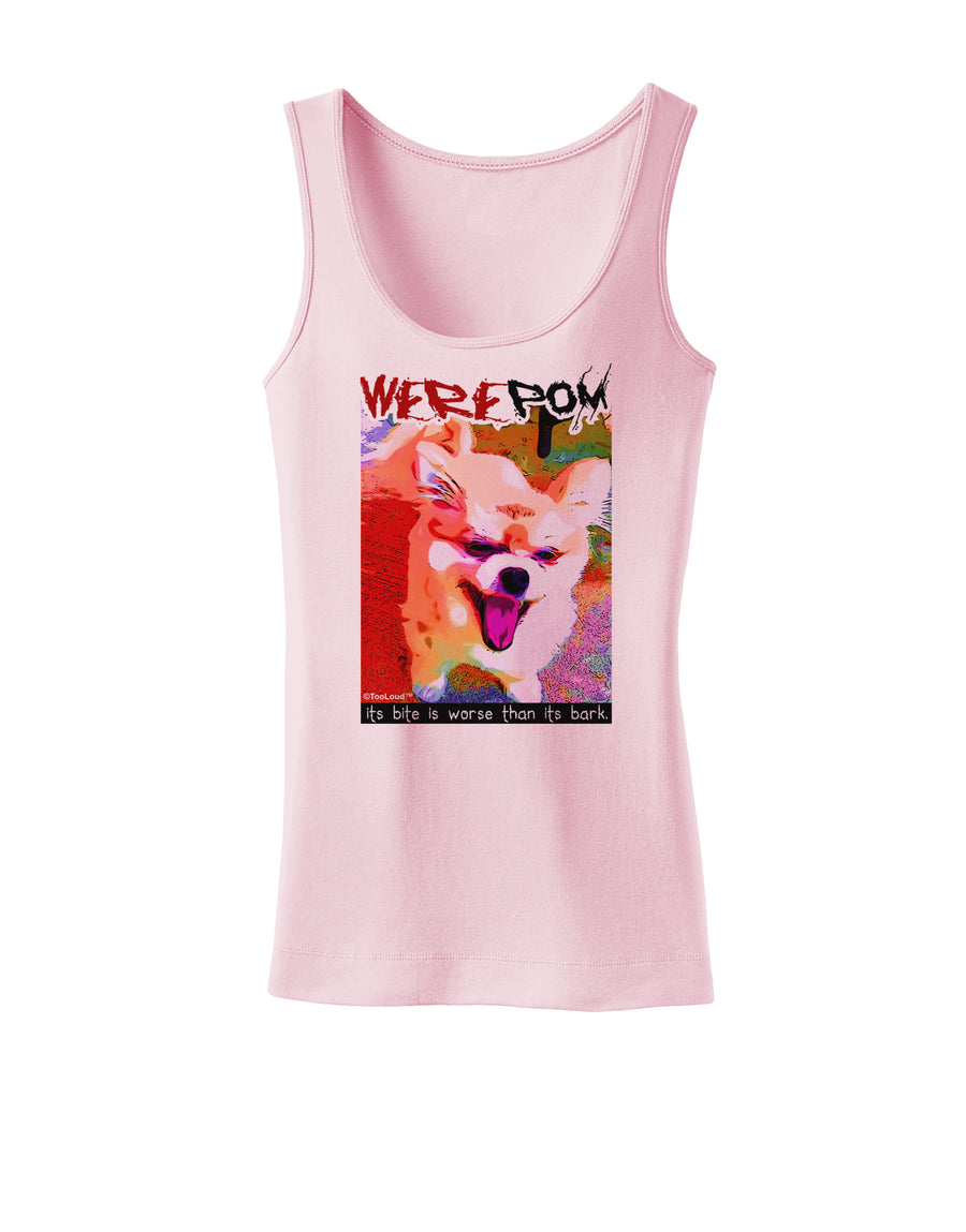 WerePom - Werewolf Pomeranian Womens Petite Tank Top by TooLoud-TooLoud-White-X-Small-Davson Sales