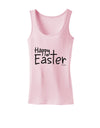 Happy Easter with Cross Womens Tank Top by TooLoud-Womens Tank Tops-TooLoud-SoftPink-X-Small-Davson Sales