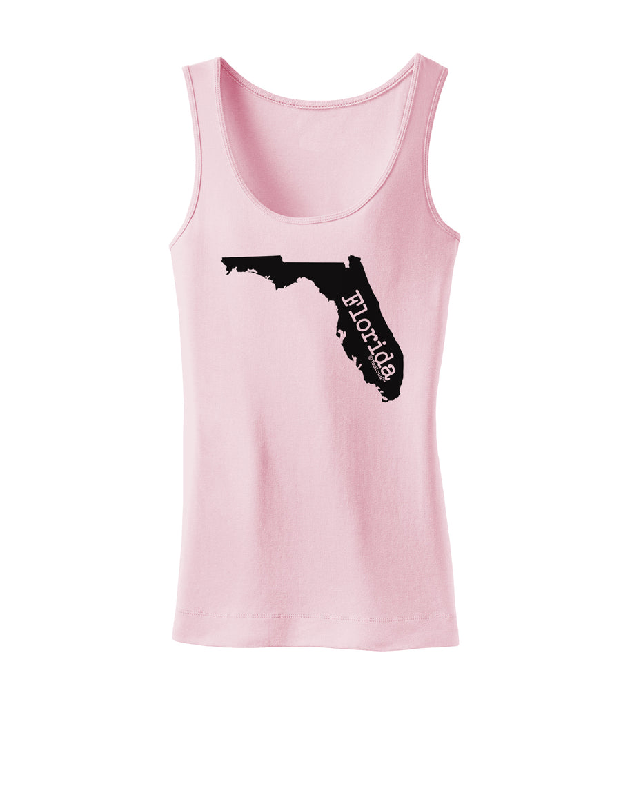 Florida - United States Shape Womens Tank Top by TooLoud-Womens Tank Tops-TooLoud-White-X-Small-Davson Sales