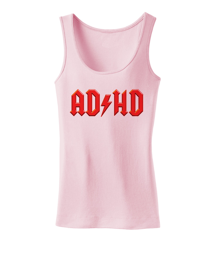 ADHD Lightning Bolt Rockstar Womens Tank Top-Womens Tank Tops-TooLoud-White-X-Small-Davson Sales