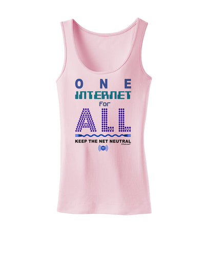 One Internet For All Keep The Net Neutral Womens Tank Top-Womens Tank Tops-TooLoud-SoftPink-X-Small-Davson Sales