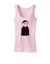 Cute Vampire Boy Halloween Womens Tank Top-Womens Tank Tops-TooLoud-SoftPink-X-Small-Davson Sales