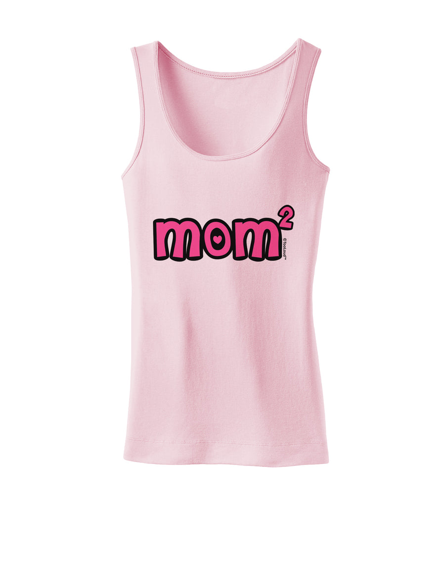 Mom Squared - Cute Mom of Two Design Womens Tank Top by TooLoud-Womens Tank Tops-TooLoud-White-X-Small-Davson Sales