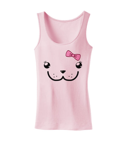 Kyu-T Face - Dewina Cute Girl Dugong Womens Tank Top-Womens Tank Tops-TooLoud-SoftPink-X-Small-Davson Sales