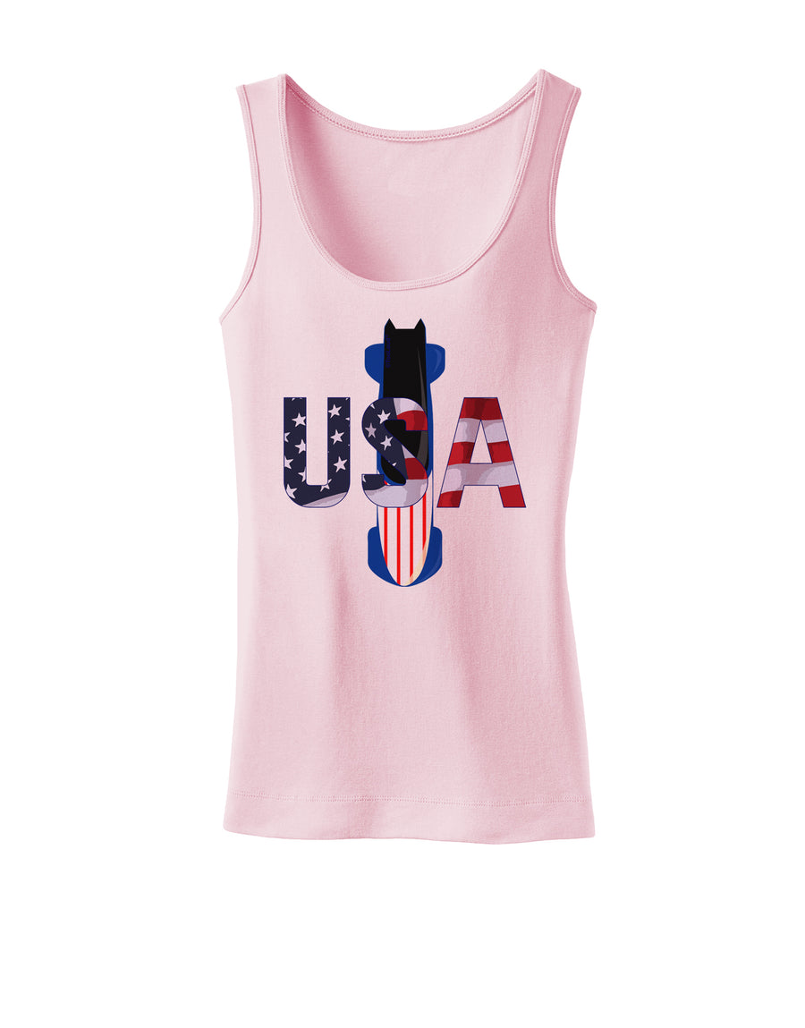 USA Bobsled Womens Petite Tank Top by TooLoud-TooLoud-White-X-Small-Davson Sales