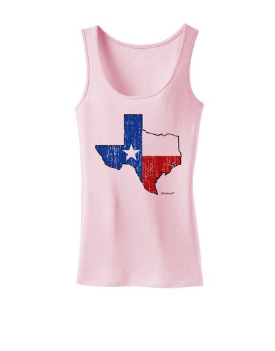 State of Texas Flag Design - Distressed Womens Tank Top-Womens Tank Tops-TooLoud-SoftPink-X-Small-Davson Sales