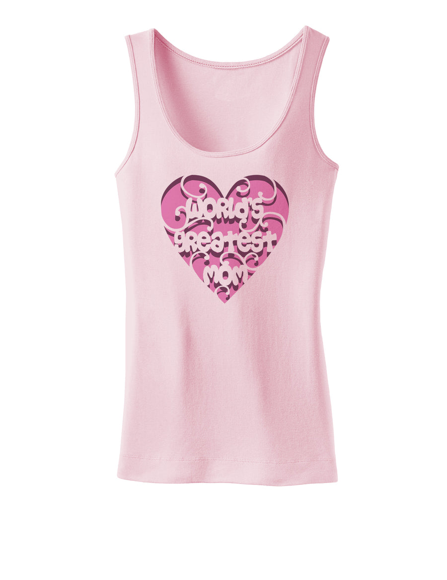 World's Greatest Mom Heart Womens Tank Top-Womens Tank Tops-TooLoud-White-X-Small-Davson Sales