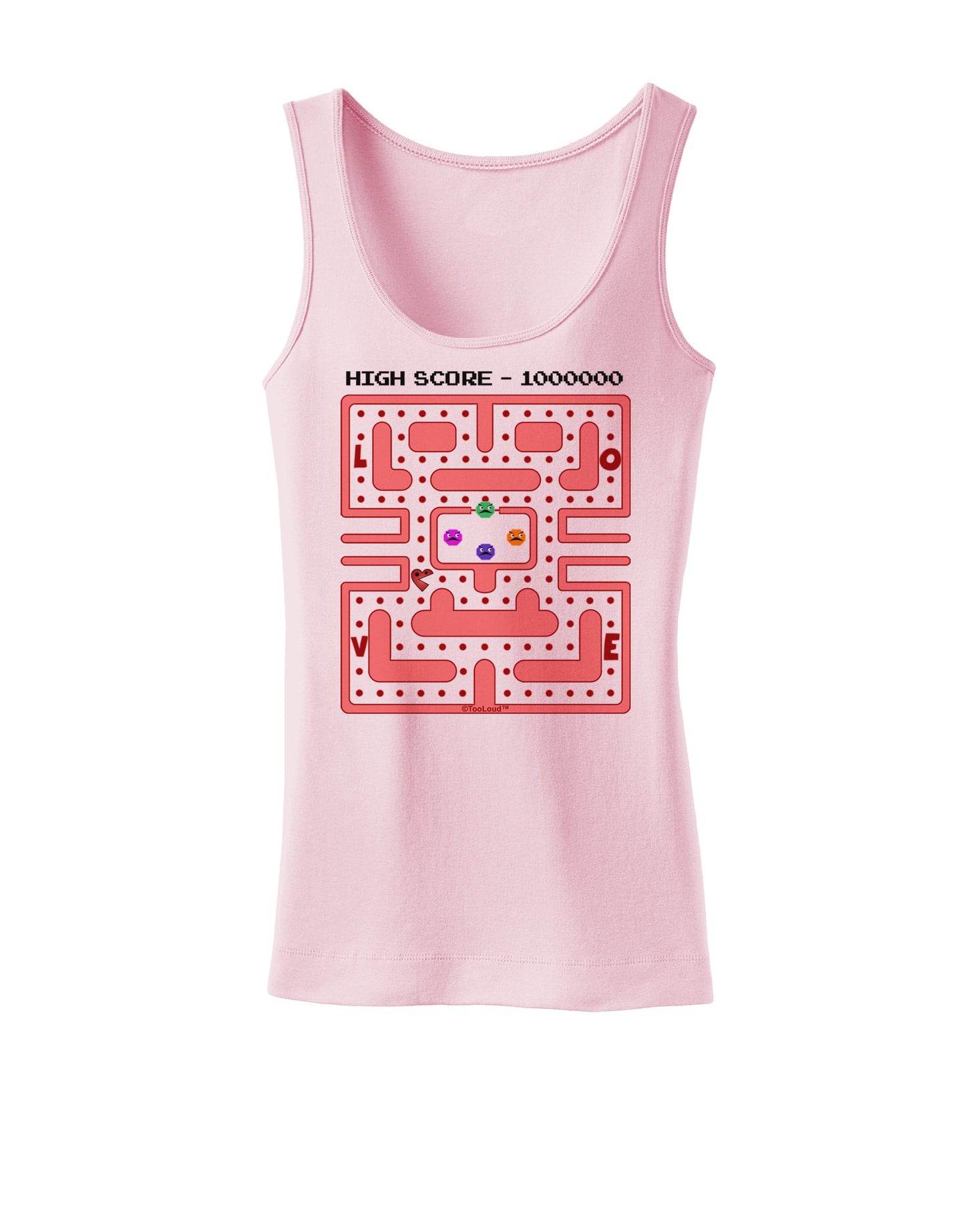 Retro Heart Man Womens Petite Tank Top-TooLoud-SoftPink-X-Small-Davson Sales