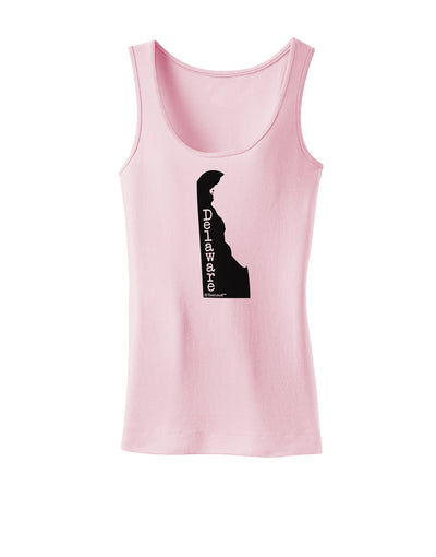 Delaware - United States Shape Womens Tank Top by TooLoud-Womens Tank Tops-TooLoud-SoftPink-X-Small-Davson Sales