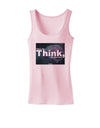 What We Think Buddha Womens Petite Tank Top-TooLoud-SoftPink-X-Small-Davson Sales