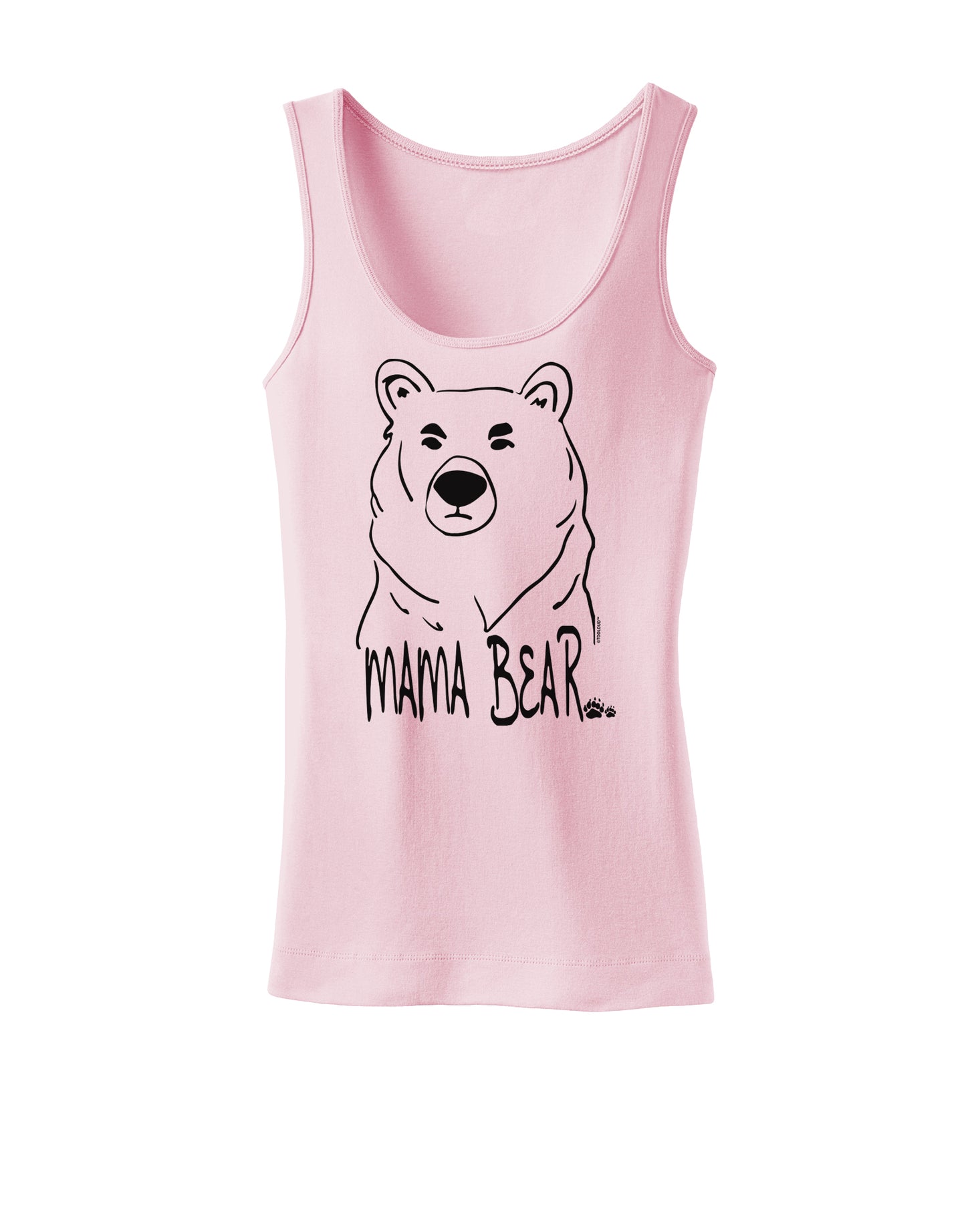TooLoud Mama Bear Womens Petite Tank Top-Womens Tank Tops-TooLoud-SoftPink-X-Small-Davson Sales
