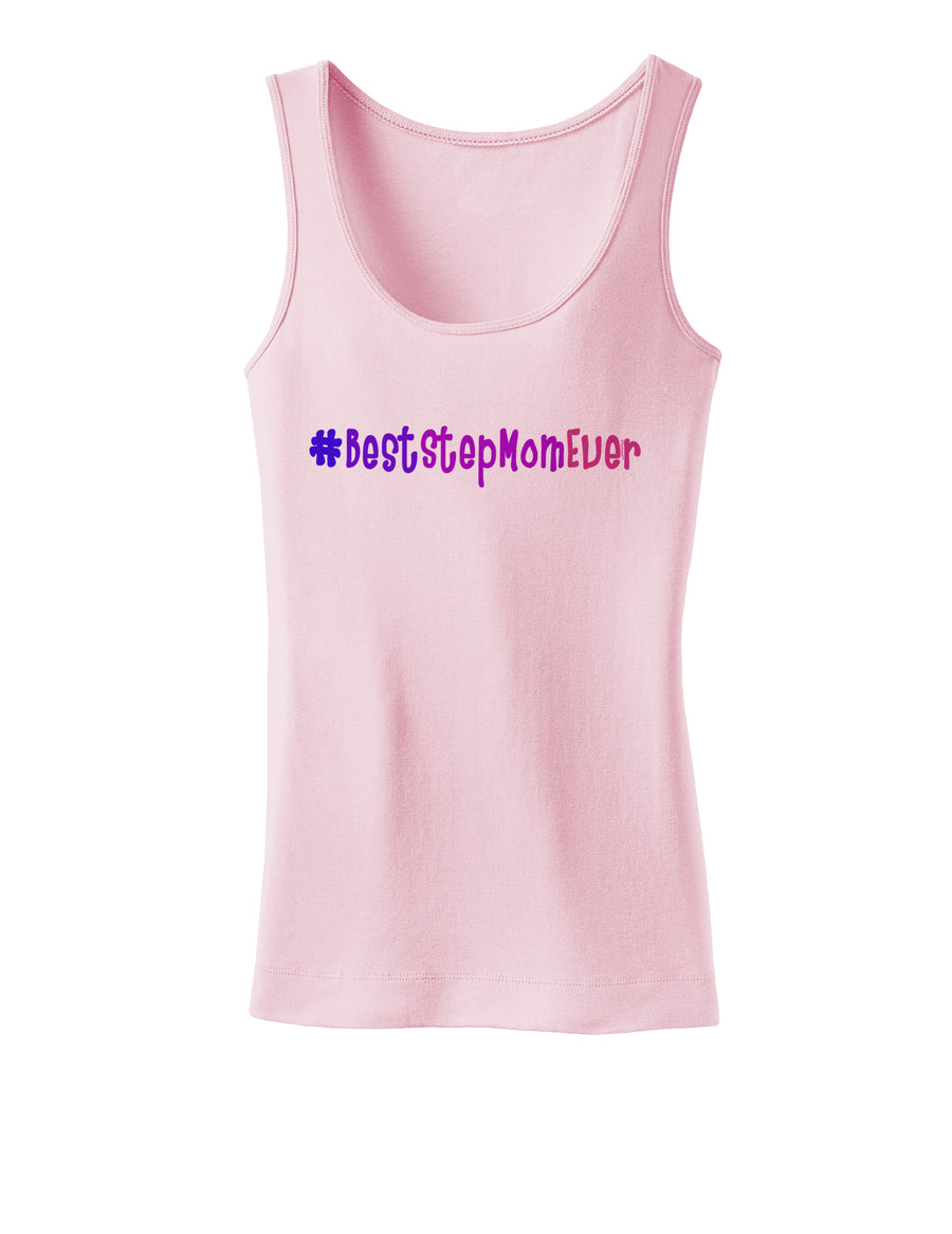 #BestStepMomEver Womens Tank Top-Womens Tank Tops-TooLoud-White-X-Small-Davson Sales