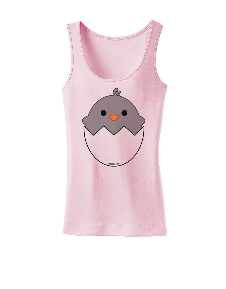 Cute Hatching Chick - Gray Womens Tank Top by TooLoud-Womens Tank Tops-TooLoud-White-X-Small-Davson Sales