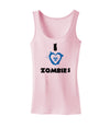 I Heart Zombies - Bio Hazard Heart Blue Womens Tank Top-Womens Tank Tops-TooLoud-SoftPink-X-Small-Davson Sales