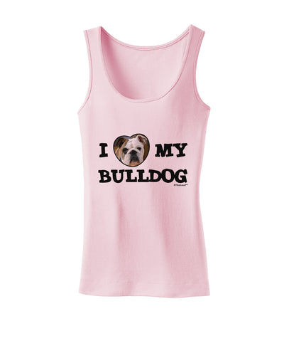 I Heart My Bulldog Womens Tank Top by TooLoud-Womens Tank Tops-TooLoud-SoftPink-X-Small-Davson Sales