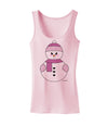 Cute Girl Snowman - Christmas Womens Tank Top by TooLoud-Womens Tank Tops-TooLoud-SoftPink-X-Small-Davson Sales