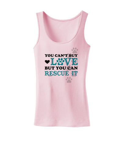 Can't Buy Love Rescue It Womens Petite Tank Top-TooLoud-SoftPink-X-Small-Davson Sales