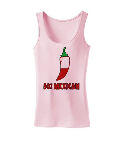 Fifty Percent Mexican Womens Tank Top-Womens Tank Tops-TooLoud-SoftPink-X-Small-Davson Sales