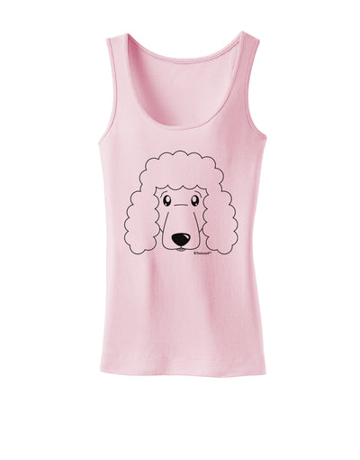 Cute Poodle Dog - White Womens Tank Top by TooLoud-Womens Tank Tops-TooLoud-SoftPink-X-Small-Davson Sales