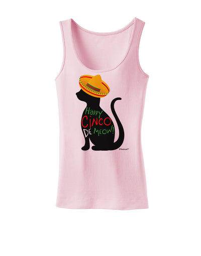 Happy Cinco de Meow - Cinco de Mayo Cat Womens Tank Top by TooLoud-Womens Tank Tops-TooLoud-SoftPink-X-Small-Davson Sales