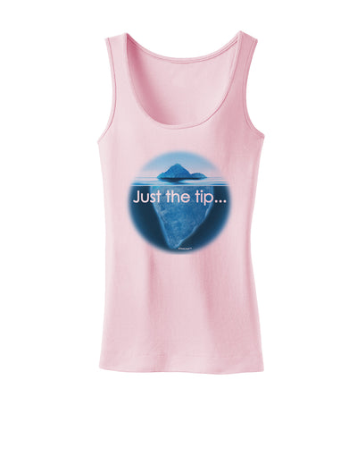 Iceberg Just the Tip Womens Petite Tank Top-TooLoud-SoftPink-X-Small-Davson Sales