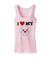 I Heart My - Cute Bulldog - White Womens Tank Top by TooLoud-Womens Tank Tops-TooLoud-SoftPink-X-Small-Davson Sales