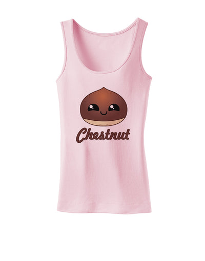 Cute Chestnut Design - Christmas Text Womens Tank Top-Womens Tank Tops-TooLoud-SoftPink-X-Small-Davson Sales