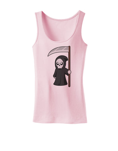 Cute Grim Reaper - Halloween Womens Tank Top-Womens Tank Tops-TooLoud-SoftPink-X-Small-Davson Sales