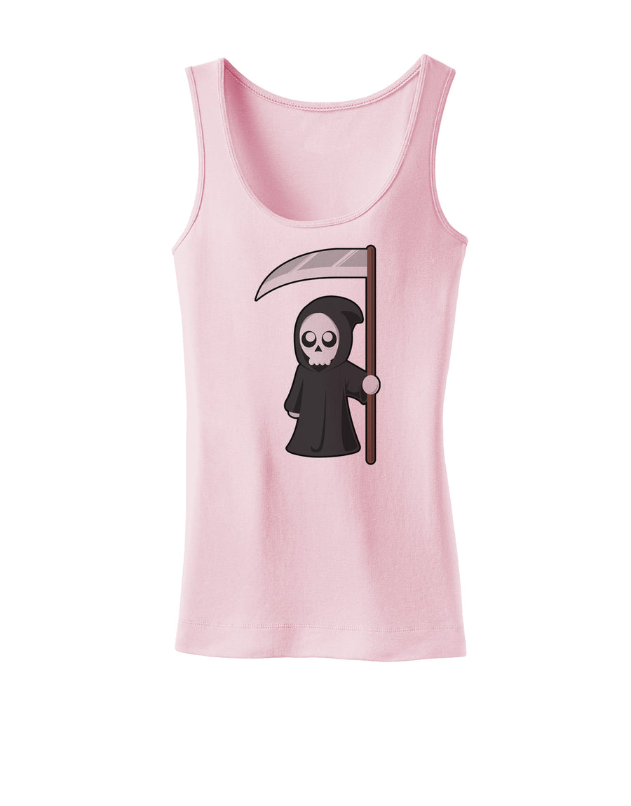 Cute Grim Reaper - Halloween Womens Tank Top-Womens Tank Tops-TooLoud-White-X-Small-Davson Sales