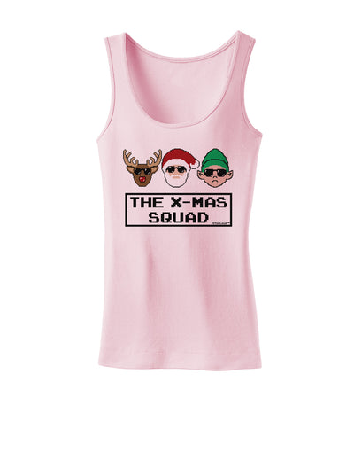 The X-mas Squad Text Womens Tank Top-Womens Tank Tops-TooLoud-SoftPink-X-Small-Davson Sales