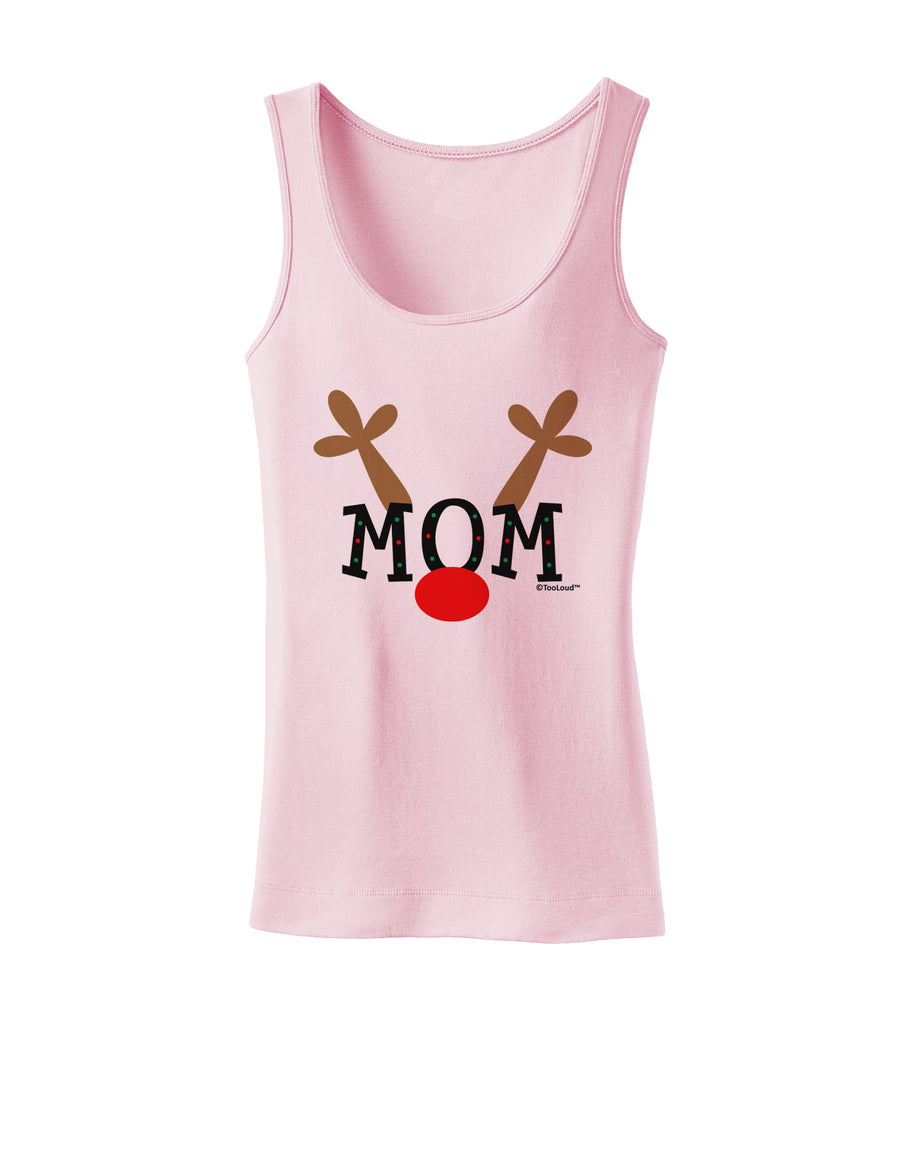 Matching Family Christmas Design - Reindeer - Mom Womens Tank Top by TooLoud-Womens Tank Tops-TooLoud-White-X-Small-Davson Sales