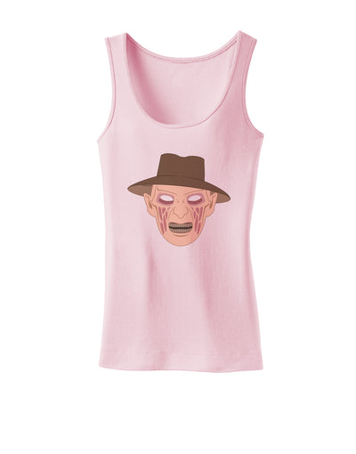 Scary Face With a Hat - Halloween Womens Tank Top-Womens Tank Tops-TooLoud-SoftPink-X-Small-Davson Sales