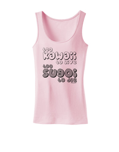 Too Kawaii to Live - B&W Womens Tank Top by TooLoud-Womens Tank Tops-TooLoud-SoftPink-X-Small-Davson Sales