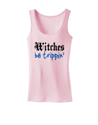 TooLoud Witches Be Trippin Blue Womens Tank Top-Womens Tank Tops-TooLoud-SoftPink-X-Small-Davson Sales