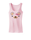 Kyu-T Ears - Beartholomea Girl Teddy Bear Womens Tank Top-Womens Tank Tops-TooLoud-SoftPink-X-Small-Davson Sales