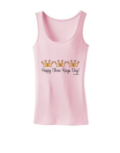 Happy Three Kings Day - 3 Crowns Womens Tank Top by TooLoud-Womens Tank Tops-TooLoud-SoftPink-X-Small-Davson Sales